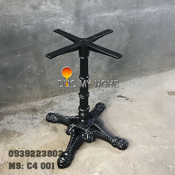Bàn cafe 4 chân đâu lân đế lớn C4 001 C h2